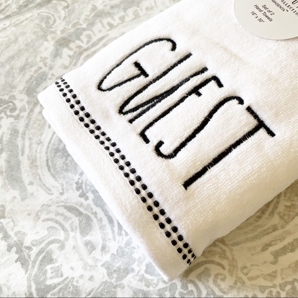 RAE DUNN Guest Hand Towel Set NWT - Picture 5 of 5